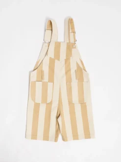 GEN Crème - Salopette Shorts rayée Clearance