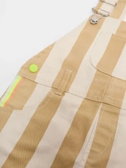 GEN Crème - Salopette Shorts rayée Clearance