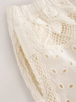 Next Crème - Short d’été au crochet