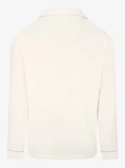 The Little Tailor Crème - Pyjama de Noël en velours doux de luxe Discount