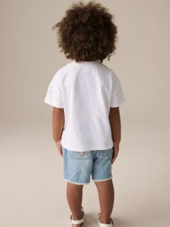 Next Crème - T-shirt 100% coton Daisy à manches courtes (3mois-7ans) Clearance