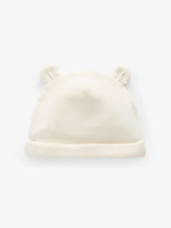 Next Crème - Velour Bébé Bonnet Chapeaux 2 Lot (0-12mths) Clearance
