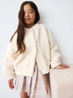 Next Crème - Veste Sunflower en peau de mouton (3-16ans) Discount