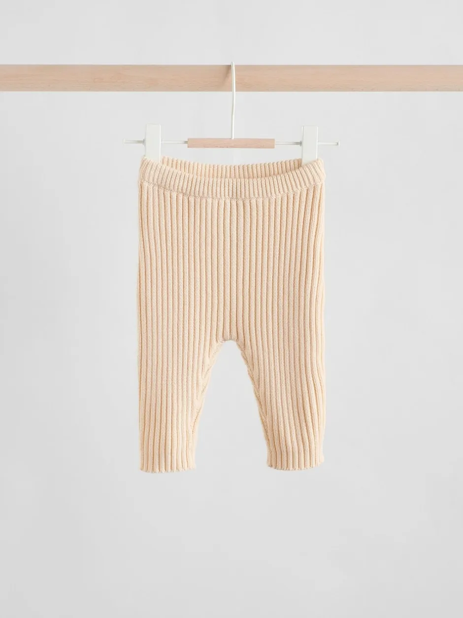 Next Crème brodé - Cardigan et Leggings en maille Bébé Ensemble 2 pièces (0mois-3ans) Clearance