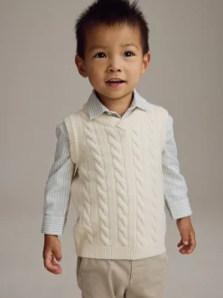 Next Crème écru - Ensemble gilet et chemises en tricot (3mths-7yrs) Hot