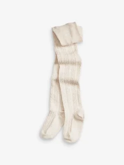 Next - Collant torsadé en coton majoritaire Crème d'avoine Online