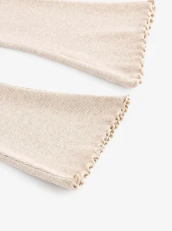 Next - Leggings évasés à côtes (3mths-7yrs) Crème d'avoine Outlet