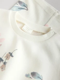 Next Crème fleuri - Ensemble Chandail et Survêtement bébé 2 Pièces (0mois-2ans)