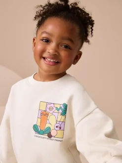 Next Crème imprimé graphique arc-en-ciel - Sweatshirt & Leggings (3mths-7yrs) Hot
