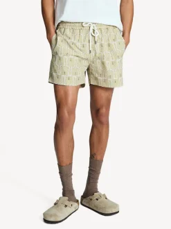 Frescobol Carioca Crème Imprimé Palmeira - Shorts de bain Rio New