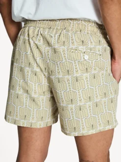 Frescobol Carioca Crème Imprimé Palmeira - Shorts de bain Rio New
