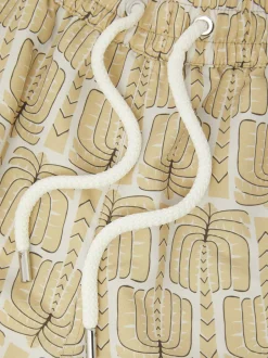 Frescobol Carioca Crème Imprimé Palmeira - Shorts de bain Rio New