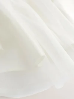 Next Crème ivoire - Robe Nœud pour Fille Fleurie (3mths-16yrs) New