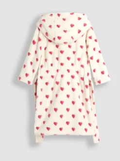Jojo Maman Bébé - Peignoir Crème motif cœur Clearance