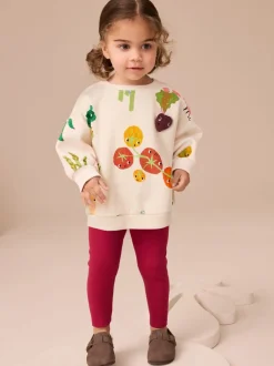 Next Crème Personnages légumes - Ensemble Sweatshirt et Leggings (3mths-7yrs) Sale