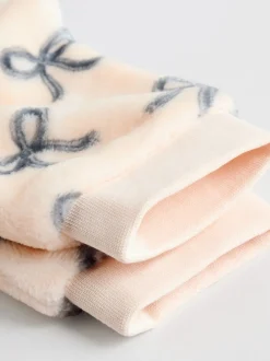 Next Crème/gris - Ensemble pull et pantalon en velours doux imprimé nœud (0mois-2ans) Best