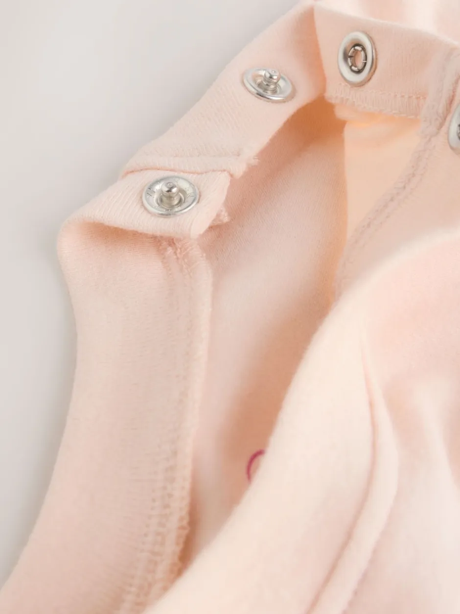 Next Crème/Rose Rayure - Ensemble Salopettes et Body BÉBÉ 2 Pieces (0mois-3ans) Discount