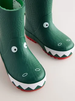Next - Bottes de pluie à poignée Crocodile vert Discount