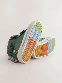 Next Crocodile vert - Bottines à fermeture scratch Clearance