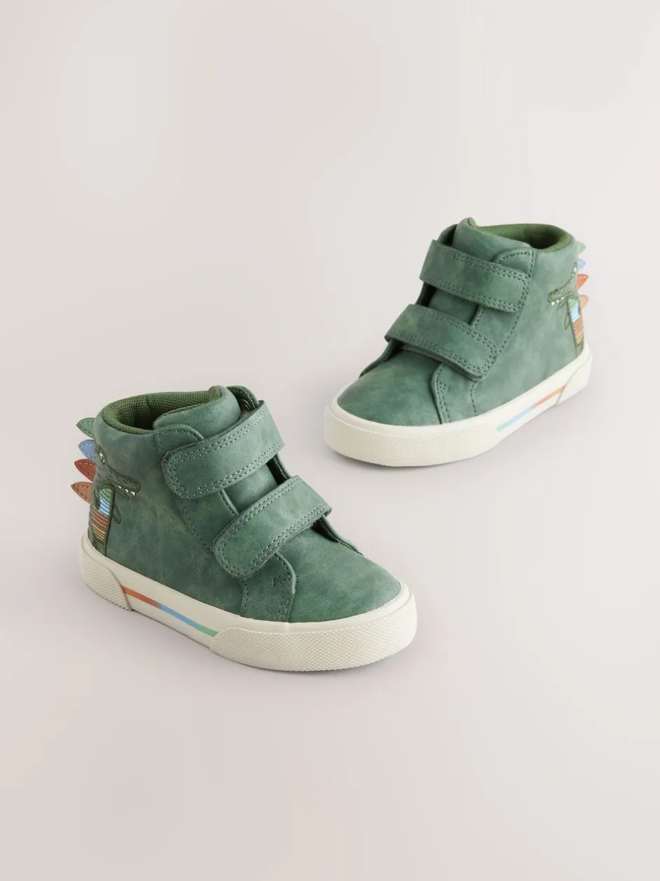 Next Crocodile vert - Bottines à fermeture scratch Best