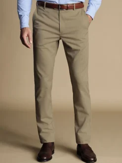 Charles Tyrwhitt Écru - Ajustement régulier - Chino Français Slim Fit Ultimate sans fer Outlet