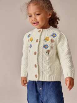 Next écru - Cardigan à fleurs brodées (3mois-10ans) Best
