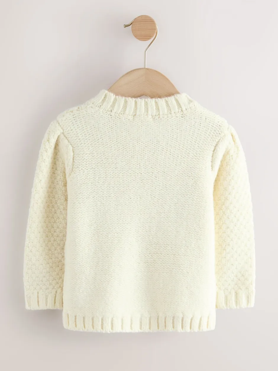 Next écru - Cardigan à fleurs brodées (3mois-10ans) Best