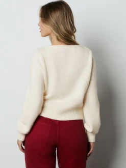 Next écru - Cardigan boutonné cœur en laine