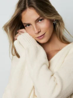 Next écru - Cardigan boutonné cœur en laine