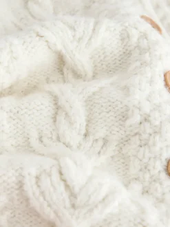 Next écru - Cardigan en maille épaisse Bobble (3mths-10yrs)
