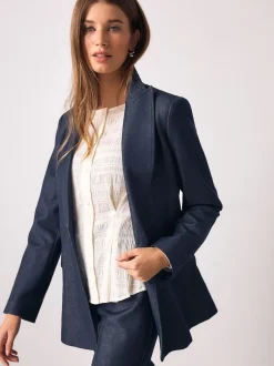 Next écru - Chemisier texturé à col bateau et manches longues