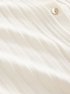 Next écru - Haut sans manches côtelé boutonné Best