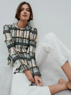 Next écru - Jean denim à jambe large