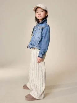 Next écru - Jean imprimé floral (3-16ans) Clearance