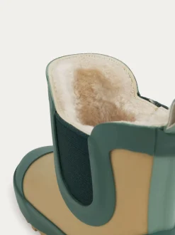 KIDLY by MORI Écru - Bottes courtes doublées en polaire confortable Hot