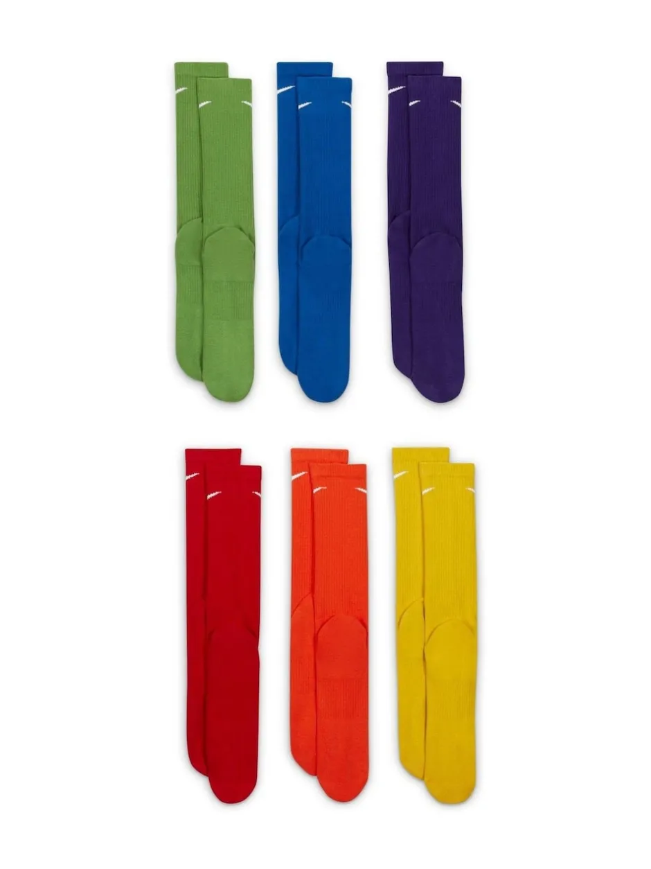 Nike - Lot de chaussettes d'entraînement Everyday Plus Cushioned Crew 6 (0) Écru Clearance