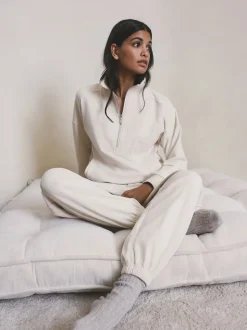 Next écru - Pantalon de jogging en polaire Outlet