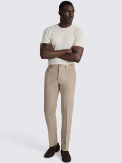 MOSS Écru - Pantalon à 5 poches Discount