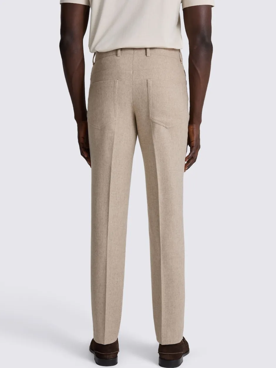 MOSS Écru - Pantalon à 5 poches Discount