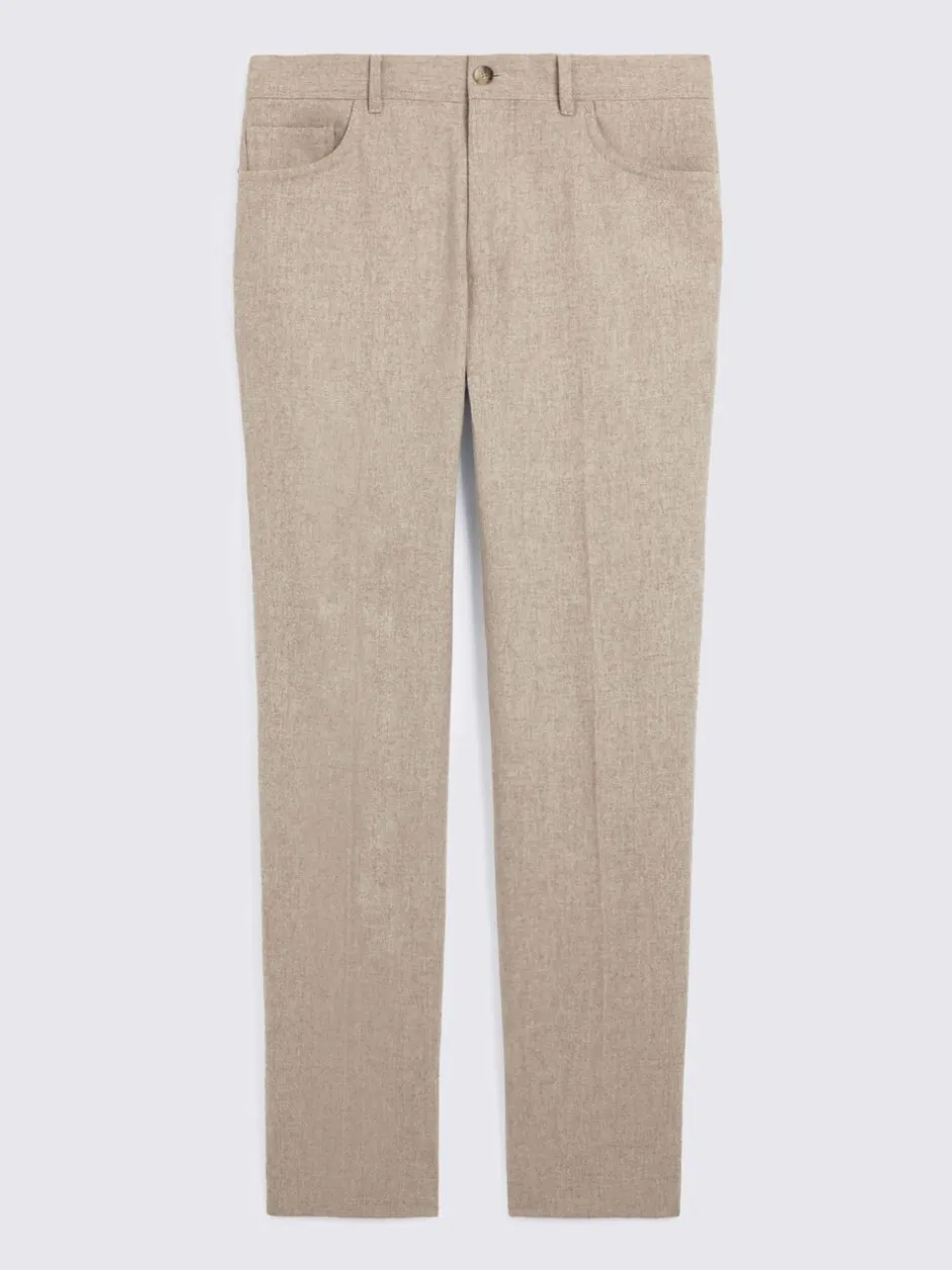 MOSS Écru - Pantalon à 5 poches Discount
