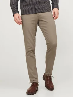 JACK & JONES Écru - Pantalons chino slim/coupe slim Discount