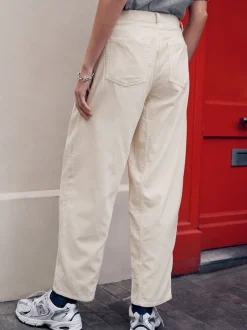 Next écru - Pantalons coupe ballon en velours côtelé Sale