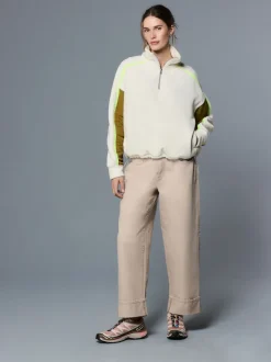 Next écru - Polaire à demi-zippée avec panneaux color block Online