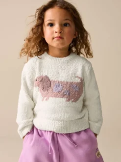 Next écru - Pull saucisse chien (3mois-7ans) Outlet