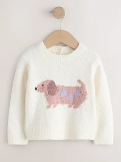 Next écru - Pull saucisse chien (3mois-7ans) Outlet
