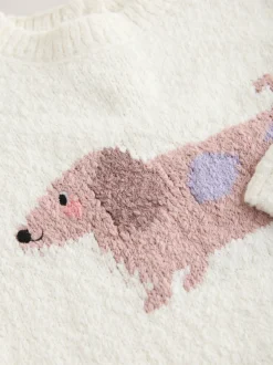 Next écru - Pull saucisse chien (3mois-7ans) Outlet