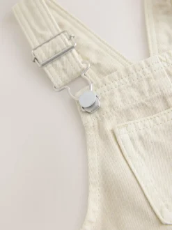 Next écru - Salopette cargo en coton tissé en sergé (3mois-7ans) Outlet