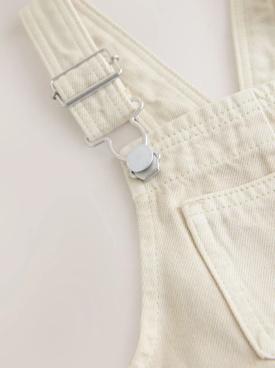 Next écru - Salopette cargo en coton tissé en sergé (3mois-7ans) Outlet