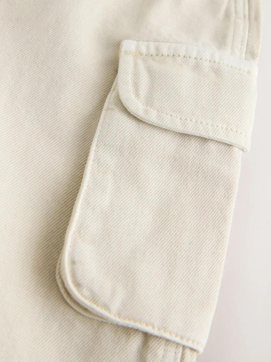 Next écru - Salopette cargo en coton tissé en sergé (3mois-7ans) Outlet