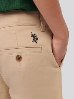 U.S. Polo Assn - Short chino classique US Polo Assn Écru